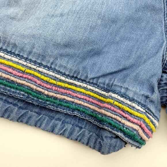 Peek Rainbow Denim Pull On Shorts - Picture 2 of 5